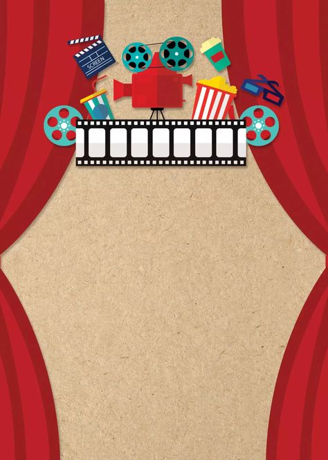 Movie night birthday party invitation | PosterMyWall Movie Club Poster, Movie Night Invitations Template, Bollywood Theme Invite, Bollywood Party Invite, Bollywood Theme Party Invitation, Diy Movie Night Decorations, Movie Invitation Template, Movie Night Pictures, Kids Movie Party