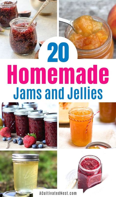 Jelly Homemade, Fruit Jam Recipes, Canning Jam Recipes, Watermelon Jelly, Easy Jam, Slow Cooker Apple Butter, Jams And Jellies, Homemade Jams, Grape Jam