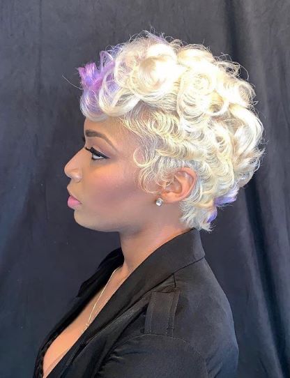 Hair Cuts For Black Women, Pixie Aesthetic, Finger Waves Short Hair, Black Women Short Hairstyles, Haircuts For Black Women, Natural Hair Short Cuts, Hairstyles And Haircuts, Short Hair Pixie Cuts, Hairstyle Inspo