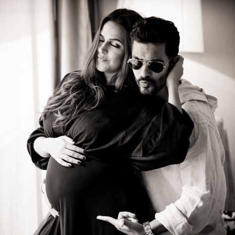 Neha Dupia, Indoor Maternity Photos, Couple Maternity Poses, Home Maternity Photography, Angad Bedi, Neha Dhupia, Maternity Dresses Photography, Maternity Photography Poses Outdoors, Maternity Photography Poses Couple