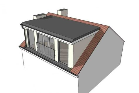 This rear of a terraced home has a flat-roofed dormer added to increase interior space. Loft Dormer, Renovation Facade, Attic Master Suite, Loft Conversion Bedroom, Dormer Loft Conversion, Dormer Roof, Loft Conversion Ideas, Dachshund Tattoo, Loft Extension