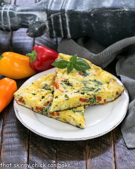 Pepper Frittata, Broccoli Frittata, Mushroom Quiche, Spinach Frittata, Muenster Cheese, Homemade Bagels, Pastry Shells, Meal Of The Day, Spinach Stuffed Mushrooms