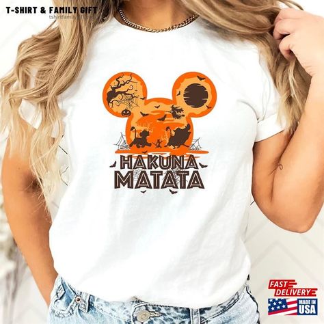 Hakuna Matata Halloween Shirt Disney Family Lion King Hoodie Classic Check more at https://tshirtfamilygift.com/product/hakuna-matata-halloween-shirt-disney-family-lion-king-hoodie-classic/ Lion King Hoodie, Lion King Shirt, Disney Lion King, Halloween Shirts, Disney Family, Lion King, Halloween Tshirts, Family Gifts, Family Shirts