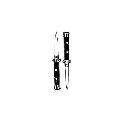 Tattify Switch Blade Temporary Tattoo Double Dagger Switchblade... ($3.33) ❤ liked on Polyvore featuring accessories and body art Pocket Knife Tattoo, Blade Tattoo, Knife Tattoo, Engraved Pocket Knives, Disney Tattoo, Dagger Tattoo, Diy Tattoo, Tattoo Removal, Temporary Tattoo