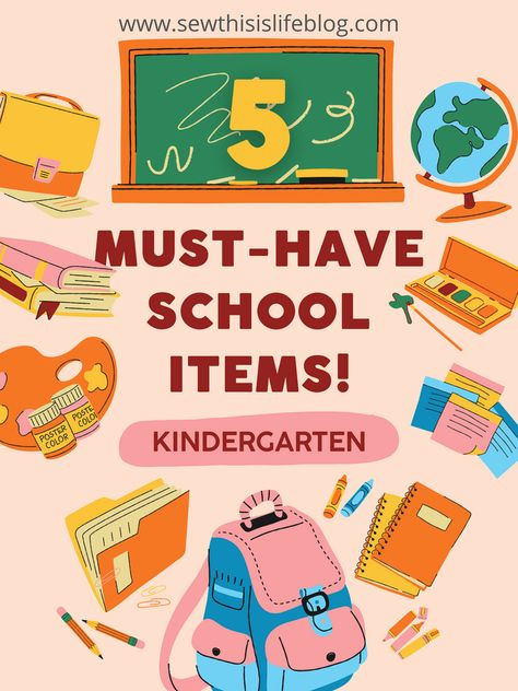 Back To School Must Haves Kindergarten, Kindergarten Must Haves For Kids, Kindergarten Must Haves, Kindergarten School Supply List, Kindergarten Essentials, First Day Of Kindergarten Gift, Kindergarten Supply List, First Day Of Kindergarden, Kindergarten School Supplies