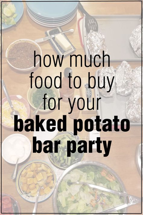 Displaying Food For Party, Baked Potato Bar Ideas Wedding, Baked Potato Bar Set Up Party Ideas, Baked Potato Bar Graduation Party, Baked Potato Bar For Teachers, Baked Potato And Salad Bar Ideas, How To Set Up A Baked Potato Bar, Food For Fall Wedding, Baked Potato Bar For Wedding Reception