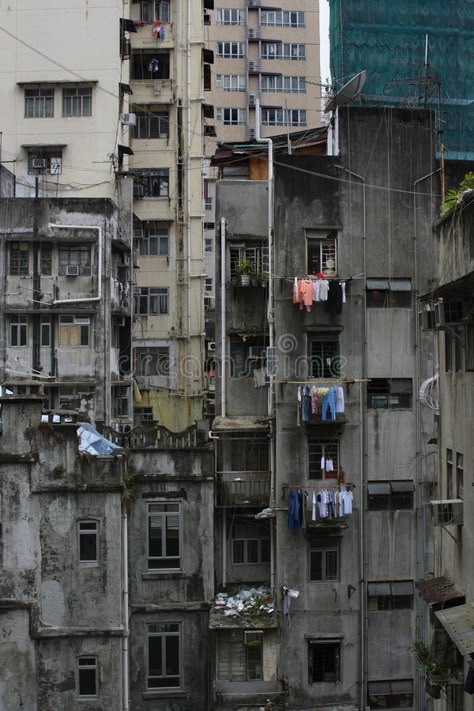 Hong Kong Urban, Cityscape Mural, Urban Decay Photography, Decay Photography, Parable Of The Sower, Dark And Gloomy, Brutalist Architecture, Hauntingly Beautiful, Left Alone