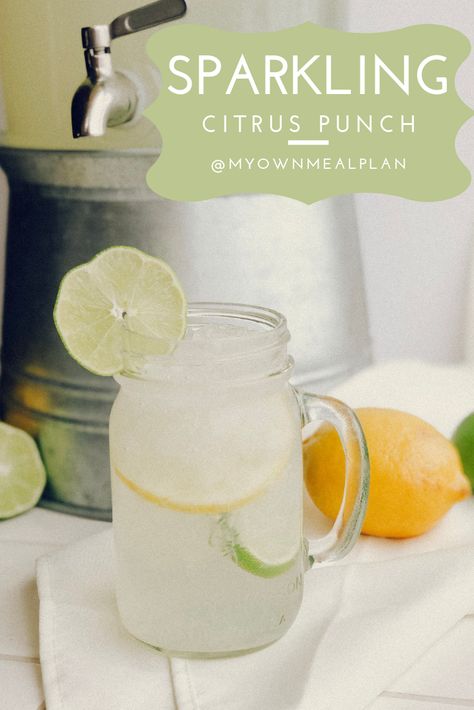 This Sparkling Citrus Punch is the perfect refreshing beverage. This new punch recipe is so delicious and easy to throw together. It’s the perfect addition to your next Party, Bridal Shower, or Baby Shower! Are you ready for the best part? Just 3 ingredients!! Here’s what you’ll need… Bridal Shower Lemonade Recipe, Easy Shower Punch Recipes, Wedding Shower Punch Recipes Non Alcoholic, Shower Punch Recipes Bridal, Bridal Punch Recipes, Drinks For Baby Shower Ideas, Bridal Shower Beverages, Punch For Bridal Shower Recipes, Bridal Shower Foods Easy