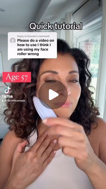 FaceFit Canada on Instagram: "Here’s a quick tutorial on how to use the roller correctly.  If you have anymore questions, comment them below.  Visit www.facefitcanada.com or click link in bio to order  #beautytools #skincareover50 #naturalfacelift #facerolling #faceroller #facefitroller #facefitcanada" Facial Roller Technique, Face Roller How To Use, Exercise Face, Face Massage Tutorial, Facial Serum Diy, Massage Tutorial, Facial Routine, Facial Routine Skincare, Natural Face Lift