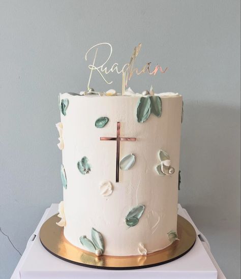 The cutest cake 🥰 I absolutely love the colours used for this cake made by @janddbakes and finished with our single layer cake topper and cross cake charm ✨ Our cake toppers and charms are custom make especially for your celebration and colour scheme 🎂 @janddbakes #weddinginspiration #weddingcake #weddingcaketopper #birthdaycaketopper #irishweddingsuppliers #irishweddings #irishbride #weddingdecor Single Layer Cake, Cross Cake, Cross Cakes, Cross Wedding, Single Layer Cakes, Irish Wedding, Vow Renewal, Cute Cakes, Birthday Cake Toppers