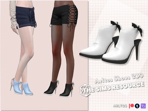 The Sims Resource - Open heel high heels Sims4 Shoes, Sims 4 Teen, Flower Shoes, Sims 1, Sims4 Cc, Open Toed Heels, Sims 4 Clothing, Animal Skin, Maxis Match