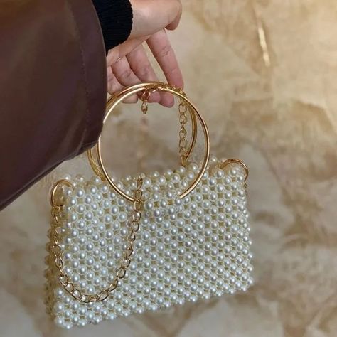 place your order and have a customized beaded bag like this . . . . #beadedhandbags #beautiful #beaded #beautiful #beautifuldestinations #beadedbracelets #beautifuldestinations #explore #smallbusiness #connectwithcommunity #fypage Crystal Beads Bag, Pearl Beaded Bag, Disney Inspired Nursery, Pearl Purse, Beads Bag, Hand Beaded Bag, Crystal Handbag, Beaded Pouch, Beaded Clutch Bag