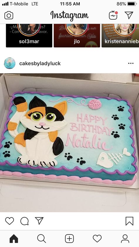 Kitty Themed Birthday Cake, Birthday Cake With Cat Theme, Cat Birthday Sheet Cake, Buttercream Cat Cake, Calico Cat Cake, Cat Sheet Cake, Cat Birthday Cake For Kids, Kitty Cat Birthday Cake, Cat Cakes Birthday