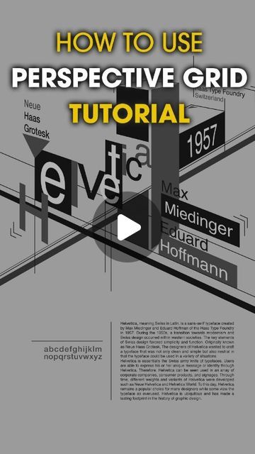Perspective Grid Illustrator, Perspective Grid, Max Miedinger, Marketing Social Media Post, Illusion Of Depth, Adobe Illustrator Design, One Point Perspective, Illustrator Vector, Illustrator Design