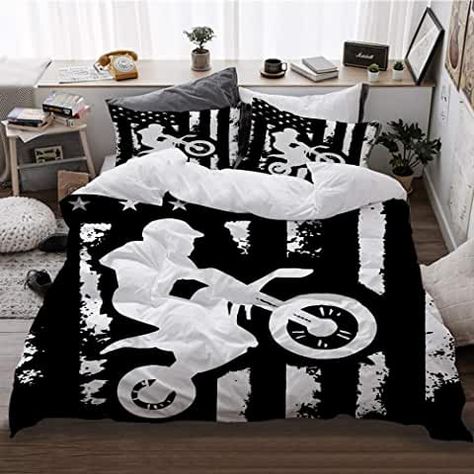 Dirt Bike Bedroom Ideas Boys, Dirt Bike Bedroom Ideas, Mountain Bike Bedroom Ideas, Dirt Bike Room For Boys, Dirtbike Themed Nursery, Bike Bedroom, Dirt Bike Themed Bedroom, Dirt Bike Themed Room, Motocross Room