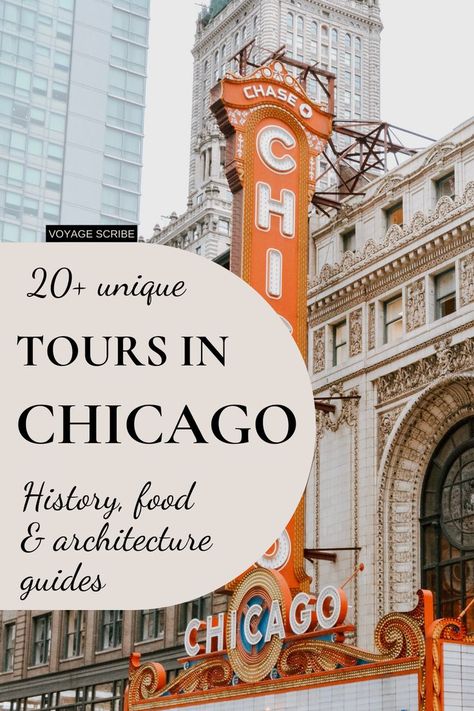 20+ Unique Tours in Chicago: history, food & architecture guides Chicago Food Tour, Chicago Food Bucket List, Chicago Architecture Boat Tour, Us Bucket List, United Center Chicago, Chicago Life, Chicago Movie, Chicago Weekend, Chicago Landmarks