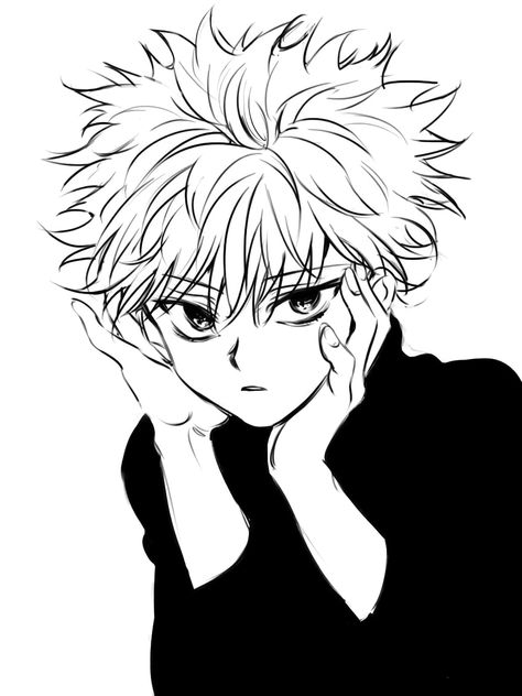 Hunter x Hunter Anime For Life, Hxh Characters, Killua Zoldyck, Comics Girls, Angel And Devil, Anime Stickers, Manga Characters, Sketchbook Art Inspiration, Hunter X Hunter