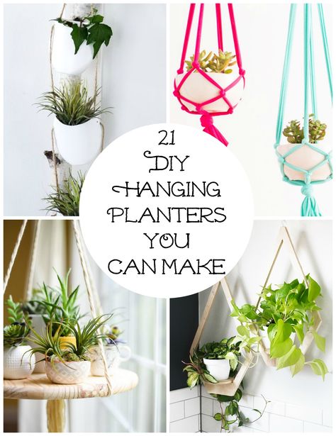 Diy Hanging Planters, Hanging Baskets Diy, Pot Gantung, Hanging Plants Diy, Diy Hanging Planter, Macrame Plant Hanger Patterns, Hanging Planters Indoor, Diy Macrame Plant Hanger, Hanger Diy