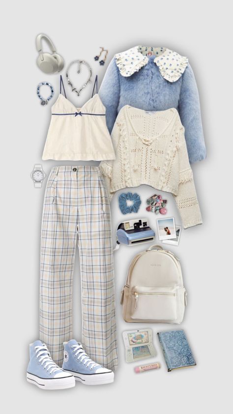 Blueberry Outfit, Outfit Inso, Alice Blue, Blue Fits, Tech Fashion, Cute Comfy Outfits, Pinterest Outfits, Blue Outfit, Harajuku Fashion