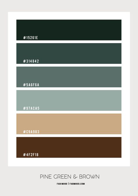 14 Beautiful Bedroom Colour Schemes : Pine Green Bedroom Pine Green Bedroom, Green Bedroom Colors, Beautiful Bedroom Colors, Best Bedroom Colors, Bedroom Colour, Bedroom Color Combination, Teal And Brown, Teal Bedroom, Dark Color Palette