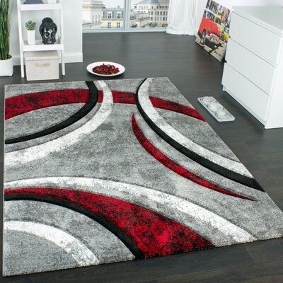 Tapis Design, Blue Grey Rug, Black Carpet, Blue Carpet, Grey Carpet, Home Additions, Carpet Design, Red Area Rug, White Rug