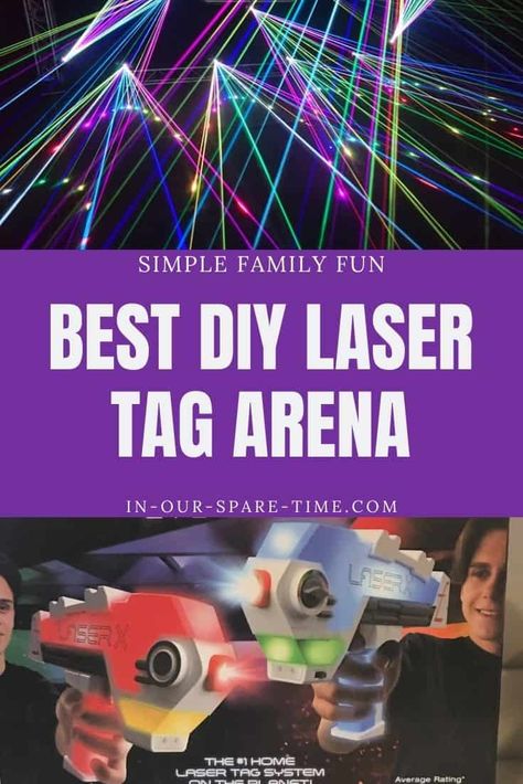 DIY Laser Tag Arena at Home - In Our Spare Time Laser Tag Obstacles Diy, Diy Laser Tag Course, Lazer Tag Party Ideas, Laser Tag Party Ideas, Lazer Tag Birthday, Laser Tag Birthday Party Ideas, Lazer Tag Birthday Party, Laser Tag Arena, Beta Club