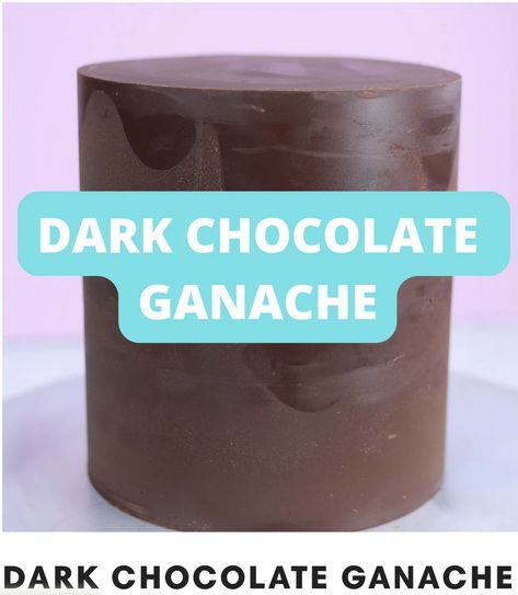 Dark Chocolate Ganache Recipe, Frost Form, Cream Ganache, Lucky Charms Treats, Choc Ganache, Sponge Recipe, Chocolate Ganache Recipe, Chocolate Ganache Frosting, Ganache Cake