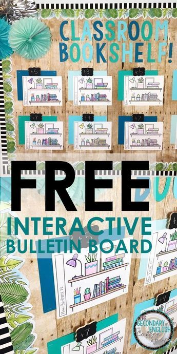 Use this FREE interactive bulletin board template to encourage independent reading | Bulletin board idea | Middle school English | High school English | Grades 7-12 Language Arts Bulletin Boards, Ela Bulletin Boards, English High School, Room Door Ideas, Middle School Bulletin Boards, High School Bulletin Boards, Elementary Bulletin Boards, Interactive Bulletin Boards, Superhero Teacher