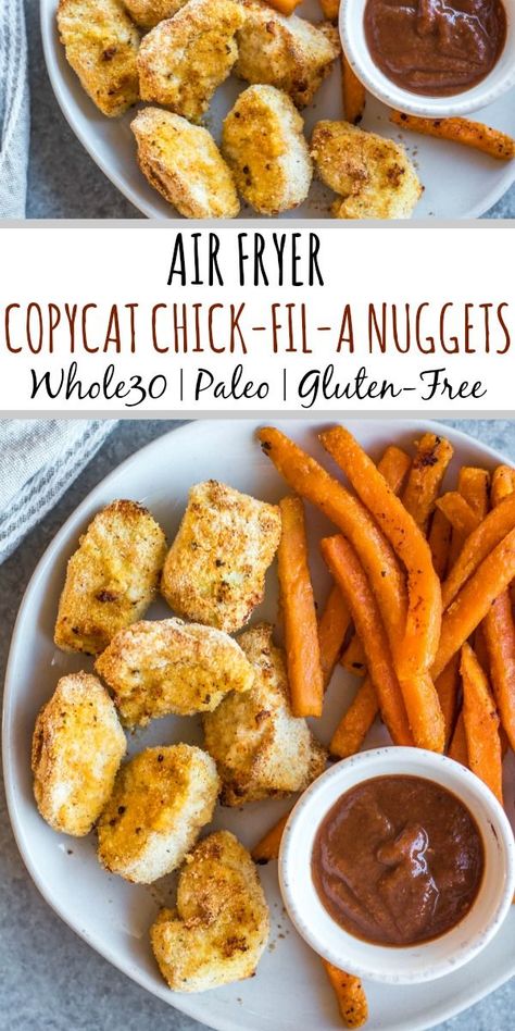 Pickle Brined Chicken, Chick Fil A Recipe, Air Fryer Chicken Nuggets, Brined Chicken, Chick Fil A Nuggets, Recipe For Lunch, Copycat Chick Fil A, Paleo Chicken Recipes, Paleo Low Carb