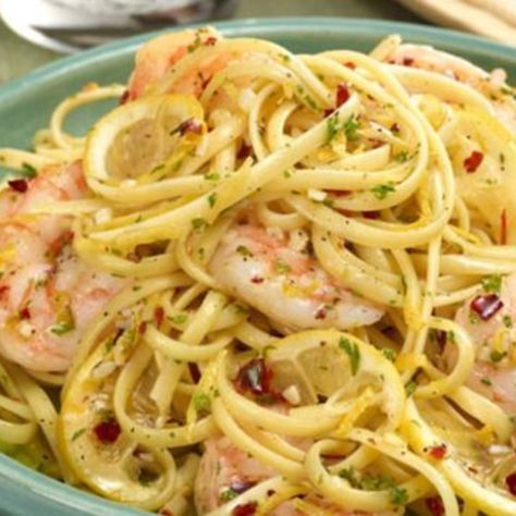 Ina Garten Shrimp Scampi, Linguine With Shrimp Scampi, Linguine With Shrimp, Shrimp Scampi Linguine, Lemon Shrimp Pasta, Best Ina Garten Recipes, Garlicky Shrimp, Shrimp Linguine, Fresh Corn Salad