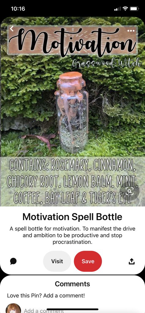 Procrastination Spell Jar, Jar Spells, Spell Jars, Spell Jar, Chicory Root, Bay Leaves, Lemon Balm, Rosemary, Mint