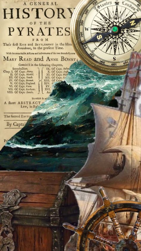 #pirate Pirate Aesthetic Collage, Piratecore Aesthetic, Scrapbooks Ideas, Pirate Aesthetic, Pirate Map, Steampunk Fantasy, Magazine Ideas, Random Products, Party Makeup Looks