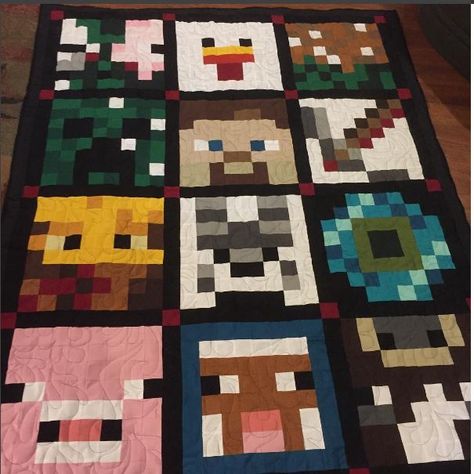 EasyPiecing Grid Quilt Isn't this a fun Mine Craft quilt? COMMENT below and LIKE ✅ and FOLLOW ✅ my page! Follow me on Facebook and Instagram at @determinehappiness Invite your Quilty Friends to follow me as well. Please and THANK YOU! This is a FREE Pattern you can get with the purchase of EasyPiecing Grid Here: https://determinehappiness.etsy.com/listing/1422533060/free-minecraft-quilt-8-panel-pattern-w Also, you can find my Etsy Shop in my Bio. #determinehappiness #determineyourhapp... Minecraft Quilt Pattern Free, Minecraft Quilt, Please And Thank You, Quilting Crafts, Quilt Patterns Free, Minecraft, Free Pattern, Quilt Patterns, Etsy Shop