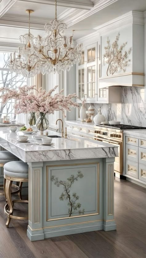 Elegant Kitchen Design, Fancy Kitchens, Saved Pictures, Gray And White Kitchen, Kitchens Design, White Kitchen Decor, Dream Kitchens Design, White Kitchen Design, Elegant Kitchens