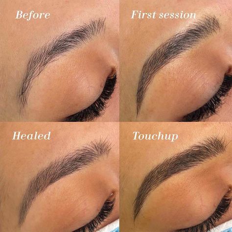 Microblading Healing Time: How Long Is It? Microblading Healing Process, Eyebrow Before And After, Microblading Eyebrows, Makeup Obsession, Healing Process, Permanent Makeup, Microblading, Eyebrows, Self Care