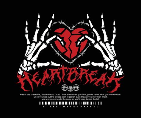 heartbreak vintage graphic design for creative clothing, for streetwear and urban style t-shirts design, hoodies, etc. Graphic Shapes Design, T Shirt Logo Design, Clothing Brand Logos, Adobe Illustrator Graphic Design, Shirt Logo Design, Creative Clothing, Mens Tshirts Fashion, Print Design Art, Tshirt Printing Design