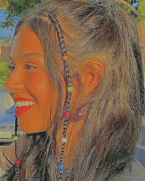 #streetwear #fashion #streetstyle #style #streetfashion #ootd #hypebeast #clothing #mensfashion #fashionblogger #nike #tshirt #vintage #streetwearfashion #clothingbrand #outfit #sneakers #supreme #outfitoftheday Her Hair, Long Hair, A Woman, Braids, Beads, Hair, Plaits