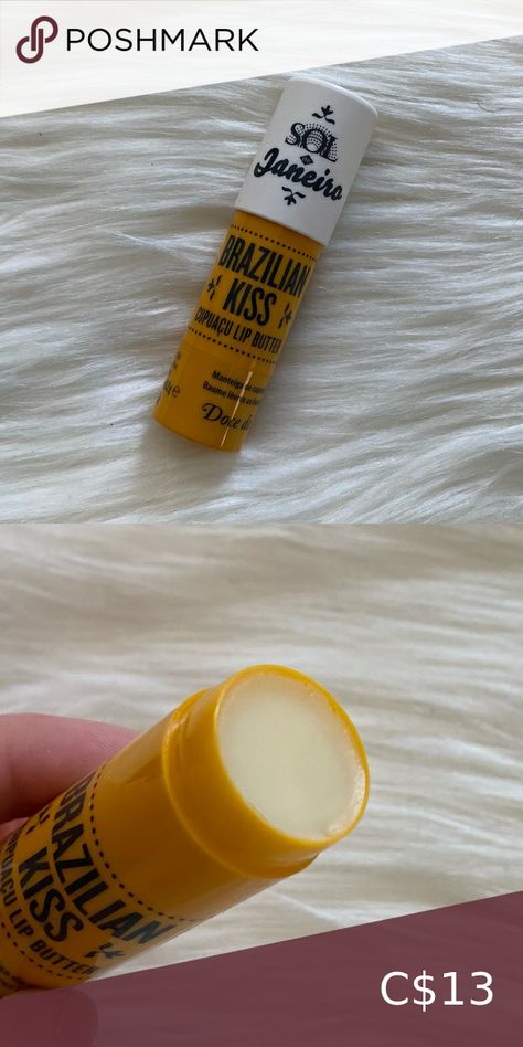 Sol De Janeiro Brazilian Kiss Lip Butter balm (NEW) Brazilian Lip Balm, Brazilian Kiss Lip Balm, Brazilian Kiss, Lip Butter Balm, Body Hygiene, Natural Lip Colors, Strawberry Blonde Hair, Kissable Lips, Lip Butter