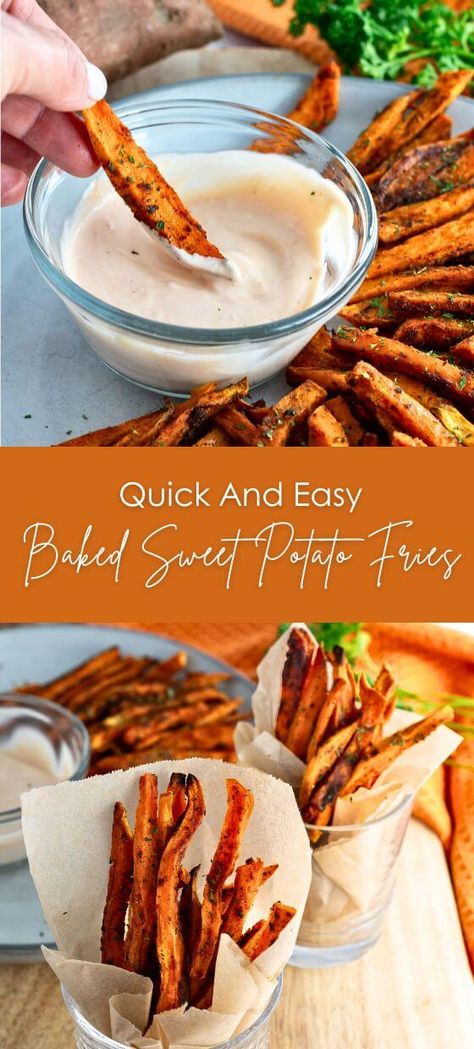 Quick And Easy Baked Sweet Potato Fries – Yummy and fully Pioneer Woman Sweet Potato Fries, Sweet Potato Fries Sweet, Ways To Cook Sweet Potatoes, Healthy Baked Sweet Potato, Healthy Sweet Potato Fries, Easy Baked Sweet Potato, Potato Fries Baked, Party Potatoes, Comfy Food