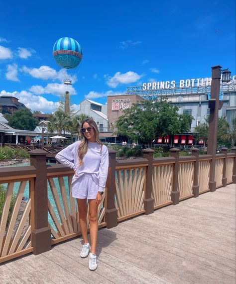 Disney Springs Outfit Idea🤍 Lounge set outfit, target lounge set, purple lounge set, superstar golden goose sneakers, golden goose outfit, target sunglasses, Tory Burch purse, travel outfit, Disney springs outfit #disneysprings #loungeset #goldengoose #target Follow my shop @jordynsleek on the @shop.LTK app to shop this post and get my exclusive app-only content! #liketkit #LTKfit #LTKtravel #Easter @shop.ltk https://liketk.it/3D4Zg Disney Springs Outfits, Target Sunglasses, Lounge Set Outfit, Purple Lounge, Springs Outfit, Golden Goose Outfit, Outfit Disney, Tory Burch Purse, Goose Sneakers