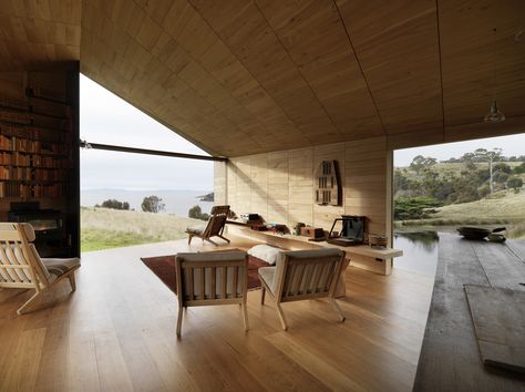 © Trevor Mein John Wardle, World Architecture Festival, Bruny Island, Key Projects, Sala Grande, Australian Architecture, Architecture Awards, Contemporary Living Spaces, Australian Homes