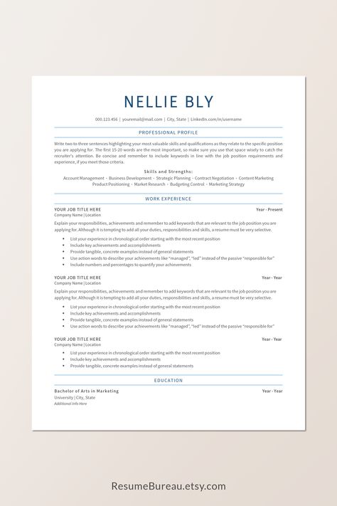 Clean and Professional Resume Template with matching Cover Letter and References Templates. ATS-Friendly. Instant Download. Fully Customizable and easy to use. Compatible with MS Word and Mac Pages. 2 page Resume / CV Template. Download now! Have a professionally designed resume ready in minutes and be confident you'll stand out! Designed Resume, Cv Template Download, 2 Page Resume, Creative Cv, Simple Resume Template, Professional Resume Template, Simple Resume, Modern Resume Template, Modern Resume