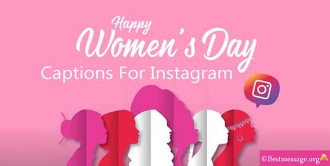 Happy Women’s Day Captions For Instagram Catchy Captions, Cool Captions, Woman’s Day, Happy Women, Day Wishes, Instagram Captions, Powerful Women, Ladies Day, Woman Quotes