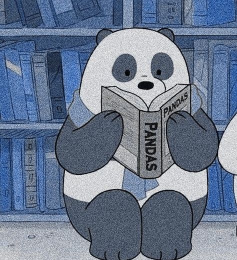 We Bare Bears Panda Aesthetic, Asthetic Pictures Blue, Panda Aesthetic, We Bare Bears Panda, Blue Cartoon Character, Ice Bear We Bare Bears, Disney Princess Funny, We Bare Bears Wallpapers, Banana Art