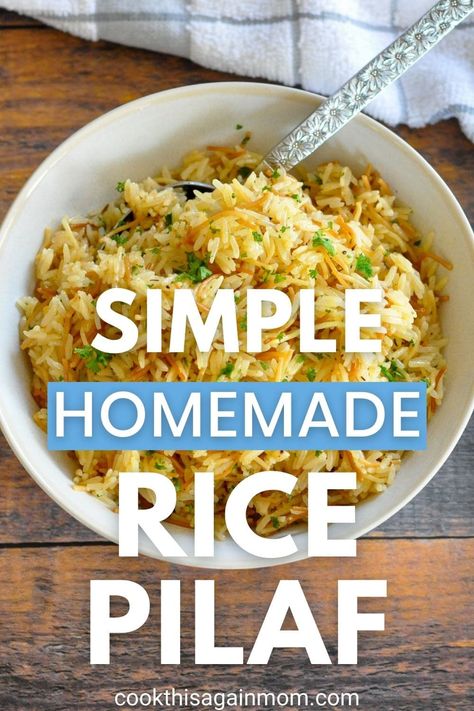 Side Dishes Instant Pot, Wild Rice Recipes Side Dishes, Homemade Rice Pilaf, Rice Recipes Side, Easy Rice Pilaf, Wild Rice Recipes, Rice Pilaf Recipe, Pilaf Recipes, Vegetable Tray