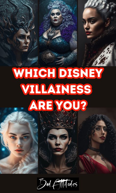 Disney Villains Female, Female Villains Movies, Are You A Villain Or A Hero, Disney Villian Costumes For Women Diy, Evil Queen Hairstyles, Halloween Costumes Disney Villians, How Evil Are You Quiz, Attractive Villains, Disney Villans Costumes For Women