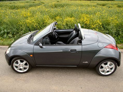 Ford StreetKA / Grey / Soft Top / Top Down Ford Streetka, Ford Sport, Flashy Cars, Ford Ka, Mini Car, British Cars, Vehicle Design, Car Ford, Top Top