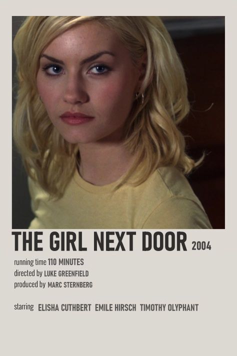 The Girl Next Door Poster, 2004 Movies List, It Girl Movies, The Girl Next Door Movie, Girl Next Door Movie, Movie Date Night At Home, Movies To Watch With Kids, The Girl Next Door 2004, 2004 Movies