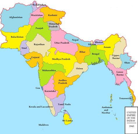 Akhand Bharat Map, Bharat Map, Central Asia Map, Ancient India Map, India World Map, Map Of India, Language Map, Imaginary Maps, Ancient History Facts