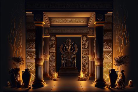 Pyramid Interior, Sauna Bathroom Design, Ancient Background, Notebook Wallpaper, Egypt Aesthetic, Egyptian Temple, Anime Places, Photo Room, Slide Background